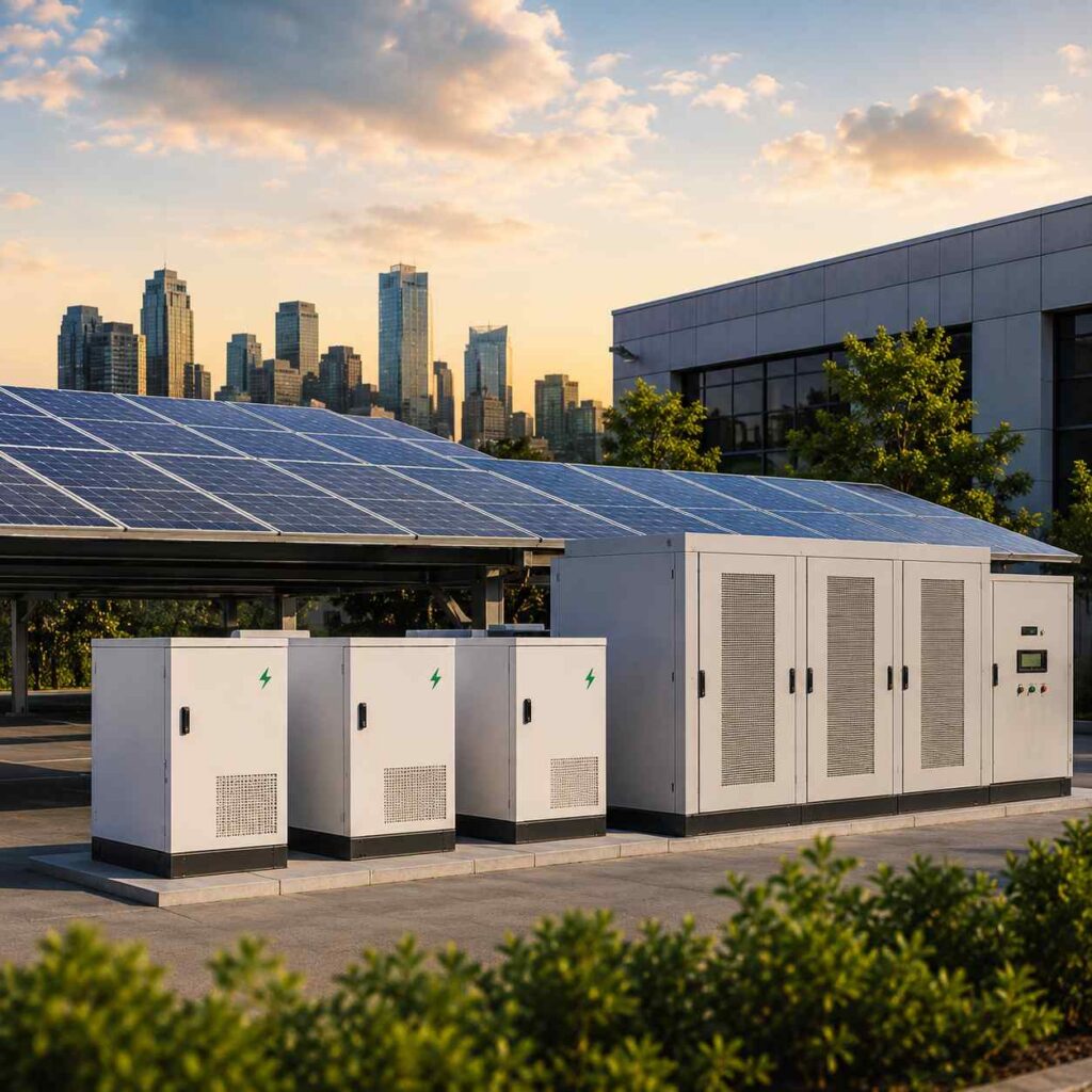 commecial solar battery storage solution