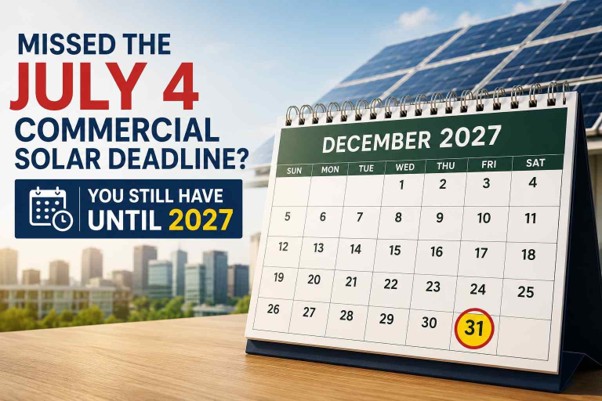 Missed the July 4 Commercial Solar Deadline? You Still Have Until 2027