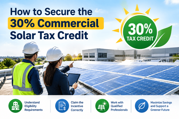 How to Secure the 30% Commercial Solar Tax Credit