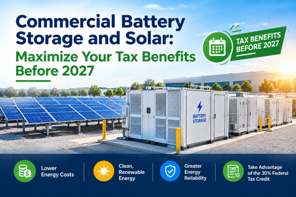 Commercial Battery Storage and Solar: Maximize Your Tax Benefits Before 2027