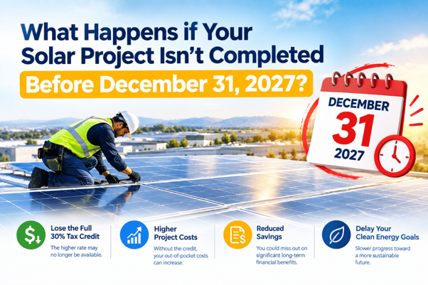 What Happens if Your Solar Project Isn’t Completed Before December 31, 2027?